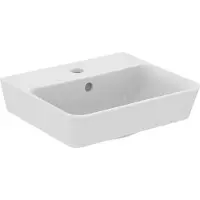 Ideal standard Connect Air fontein Cube met 1 kraangat met overloop 40x35cm Ideal Plus wit