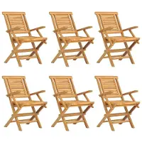 Syfax Klapstoelen 6 stuks 56x63x90 cm Massief teakhout