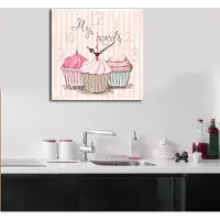 Opviq , Msk- HMA3162, Bunt, Wandklokken, 40 x 40 cm, 100% MDF (dikte: 5 mm)