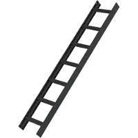 Munk aluminium dakladder, 7 treden, antracietgrijs
