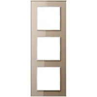 JUNG Drievoudige Glazen Afdekking Champagne - AC583GLCH