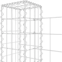 vidaXL Schanskorf U-vormig met 8 palen 860x20x100 cm ijzer