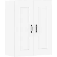vidaXL Hangkasten 2 st bewerkt hout wit