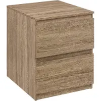 5five Simply Smart Nachtkastje met 2 lades - Natuurlijke Dolo, 38 x 48 x 50 cm
