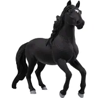 Schleich paardenspeelgoed Lusitano hengst zwart realistisch figuur.