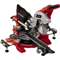 Einhell trekzaag met verstelbare zaaghoek en verstekfunctie, model TE-SM 8 L Dual