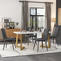 MODFU Modern Sideboard met 4 Deuren, 160,5 x 35,5 x 78 cm – Praktisch Ontwerp voor Woonkamer, Slaapkamer en Eetkamer