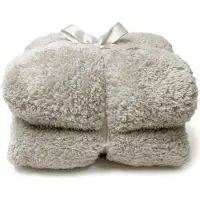 Unique living Teddy deken, 200 x 150 cm, kleur: chateaugrau