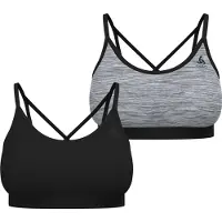 Odlo - Women's Seamless Low Sport Bra - Sportbeha S, zwart/grijs