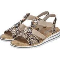 Rieker Sandaal 'Sandalen Plat' beige
