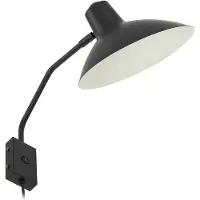 LINDBY Wandlampe , Adrik, Zwart, Woonkamer, Metaal, Modern