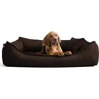 Tierlando DONALD ORTHO hondenbed met anti-haar laag, maten M, L, XL, XXL, afmetingen 80 100 120 150cm - Afmetingen: 80x60cm | Kleur: 01 Bruin