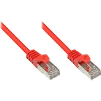 GOOD CONNECTIONS RNS Patchkabel met vergrendelingsmechanisme, Cat. 5e, SF/UTP, PVC, 100MHz, rood, 2 meter,