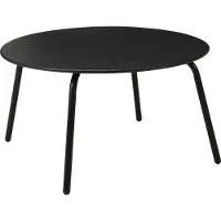 Home & Styling Tafel zwart ø70xh40cm zwart Kunststof Tafel