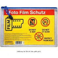 Domke Filmguard Foto Film Protection A5 Tas voor 10 x 35mm / 120mm Film 4-pack - Blauw, Groen, Rood, Geel