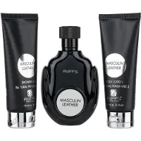 Riiffs Masculin: Geschenkgiftset voor heren: Eau de Parfum 100 ml + Douchegel 100 ml + Bodylotion 100 ml