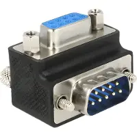 DeLOCK Seriële RS232 haakse adapter 9-pin SUB-D (m) - 9-pin SUB-D (v) - versie 6