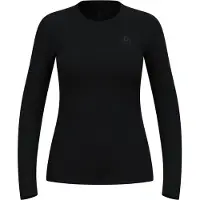 Odlo - Women's Baselayer Top Crew Neck L/S Merino 200 - Merino-ondergoed XS, zwart