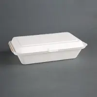 Gastronoble Green Composteerbare Bagasse Maaltijddozen 24,8cm DW249