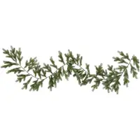 Star Trading Kunstkerstkrans 'Thuja' met batterijen + timer, groen, 20 LED's, warm wit, Ø 40cm