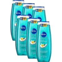 Nivea Hawaii Flower & Oil Douchegel - Shower Gel - met Vitamine C en Vitamine E - Voordeelverpakking - 6 x 500 ml