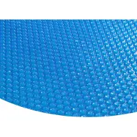 Zelsius zonnefolie, rond | Ø 3,6 m | blauw | 400µ | Zwembadafdekking, folie voor zwembad