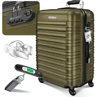 Kesser Reiskoffer 84L Koffer - Trolley op wieltjes met Cijferslot, bagageweger en bagagelabel