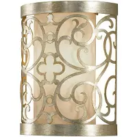 FEISS Wandlamp ARABESQUE, dimbaar, alu / grijs / zink, Woon-/ Eetkamer, metaal, wandlamp
