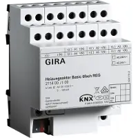 Gira Knx 6-Kanaals Basis Verwarmingsactuator Din Rail - 211400
