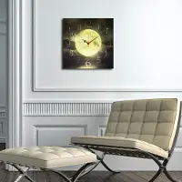 Opviq , Msk- HMA3159, Bunt, Wandklokken, 40 x 40 cm, 100% MDF (dikte: 5 mm)