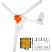 Vevor 800W windturbine 12V windgenerator 3-bladige windgenerator met MPPT-regelaar instelbare windrichting en startwindsnelheid van 2,5 m/s geschikt voor thuis