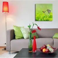Opviq , Msk- HMA3182, Bunt, Wandklokken, 40 x 40 cm, 100% MDF (dikte: 5 mm)