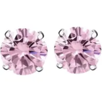 Charme Bijoux Magneet oorbellen licht roze 6 mm