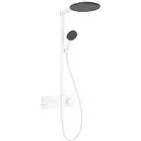 Hansgrohe Raindance Alive S 300 2jets Showerpipe regendoucheset thermostatisch Mat wit