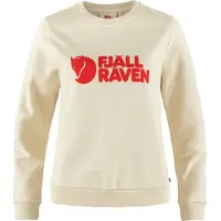 Fjällräven Trui Women Logo Chalk White Flame Orange-XS