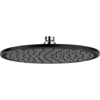 Kludi A-Qa - Hoofddouche 250, 1 jet, zwart mat/chroom 6432587-00