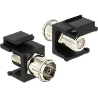 DeLOCK F-connector naar IEC keystone -