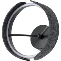 Osram LED-wandlamp Decor Curve Felt, alu / grijs / zink, Woon-/ Eetkamer, Textiel / Stof / Zijde, Modern, LED wandlamp