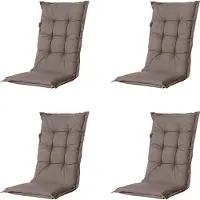 Madison Tuinkussen Outdoor Manchester Taupe Hoge Rug (123 x 50 cm)
