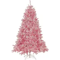 Beliani FARNHAM - Kerstboom - Roze - 210 cm - PVC