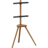 Vdd TV Standaard - Vloerstandaard - Studio Statief - Schildersezel Design - Tot 65 inch - Bruin