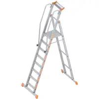 Layher platformsteiger type 1074, 8 treden, met dwarsbalk