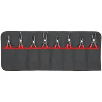 Knipex 00 19 58 V02 Precisie-borgveertang set Geschikt voor borgringen Binnen- en buitenringen 12-25 mm, 19-60 mm 10-25
