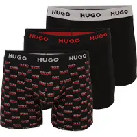 HUGO Boxershorts grijs / zwart / wit