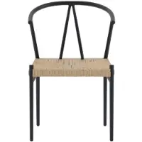 Venture Home Alfons tuinstoel zwart.