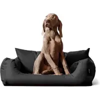Tierlando NEMO hondenbed, hondenbank, mand voor honden en katten, verkrijgbaar in de maten 65, 80 en 100 cm - Maat: 65x50 cm | Kleur: 02 Grafiet