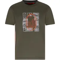 TYGO & vito jersey T-shirt olijfgroen Jongens Katoen Ronde hals Printopdruk - maat 134-140