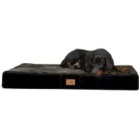 Tierlando Orthopedisch hondenbed STUART ORTHO PLUS - Afmetingen: 80x60 cm | Kleur: 03 Zwart