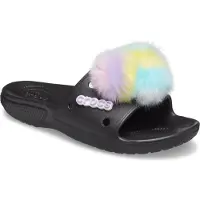 Crocs Classic Fursure Slide Zwart maat 37/38 US M5/W7