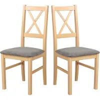 LeafDesign eethoekstoelen hout - Massieve beukenstoel - 2 stuks eethoekstoelen - Houten stoel - Stoelen voor de eettafel - 2 stuks keukenstoelen, model NILO 10
